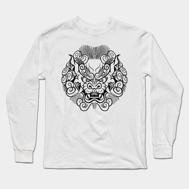 Foo dog Long Sleeve T-Shirt by Borapronobis